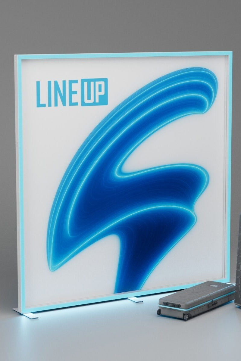 Line Up Leuchtrahmen hi5branding