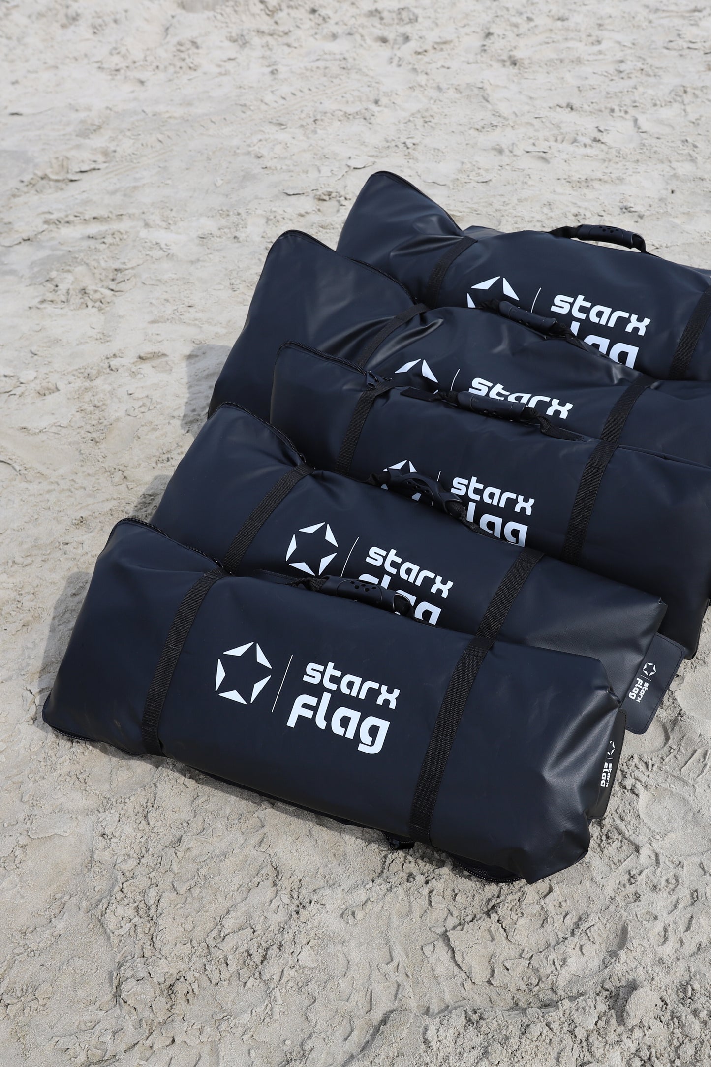 Luftdichte Fahne bis 8 m Höhe, stromlos und wetterfest