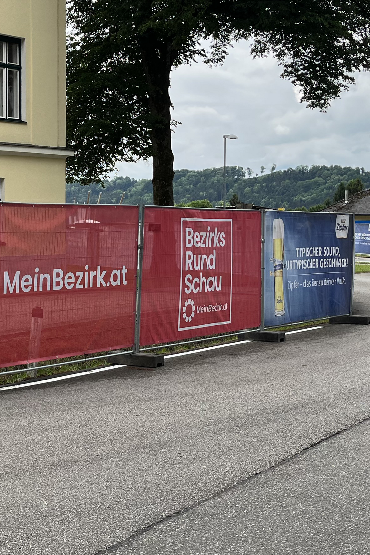 Werbebanner Mesh / Baugitter-blenden