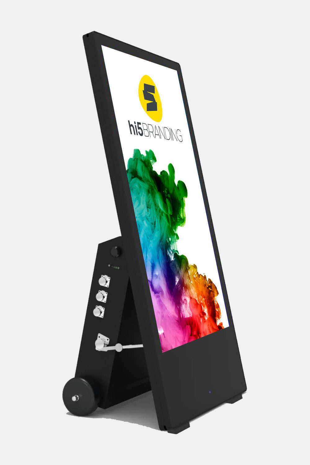 hi5 branding Outdoor Stand: Kundenstopper mit Akku