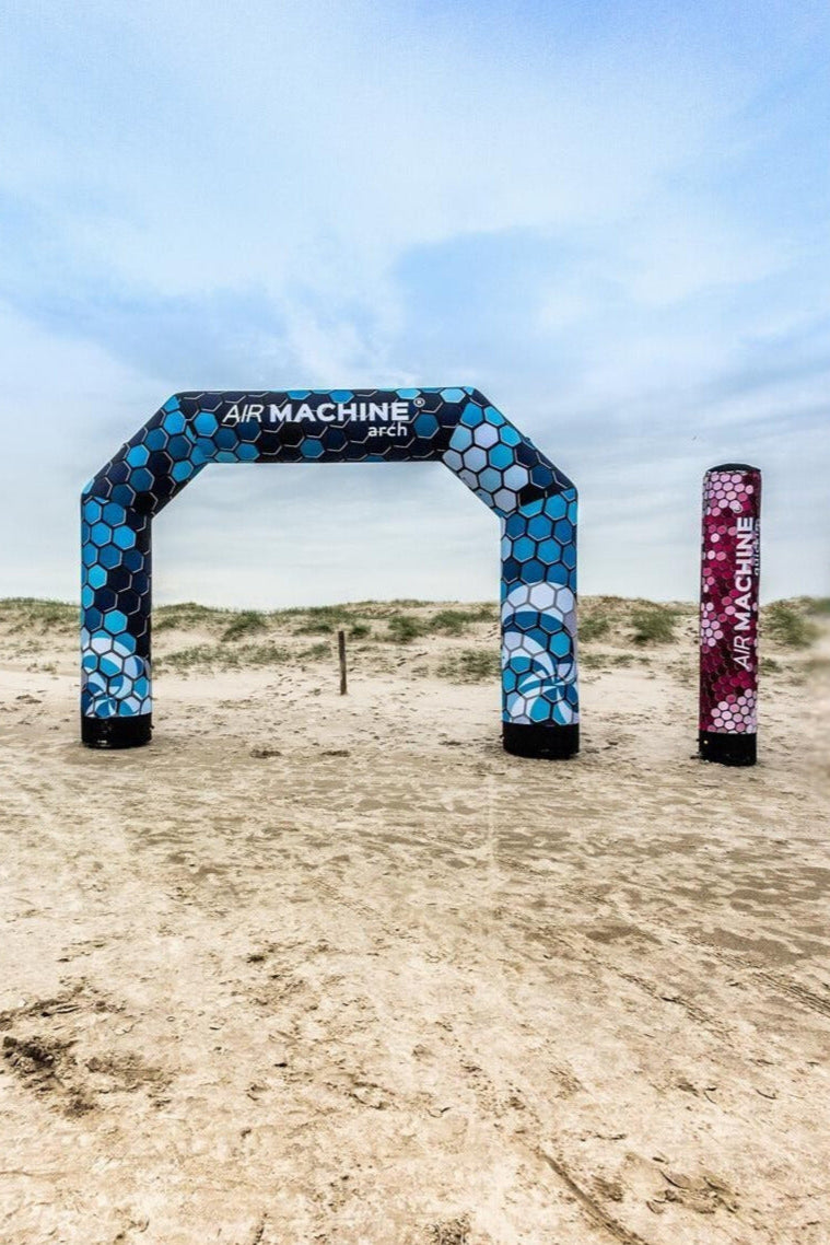 Luftdichter Eventbogen ohne Dauergebläse, stabil und bedruckbar